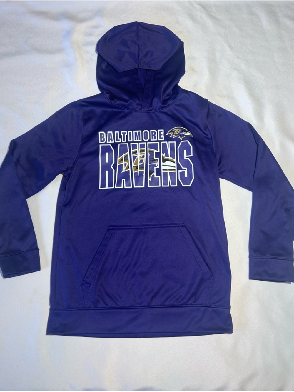 Baltimore Ravens Youth Purple Hooded Official NFL Pullover